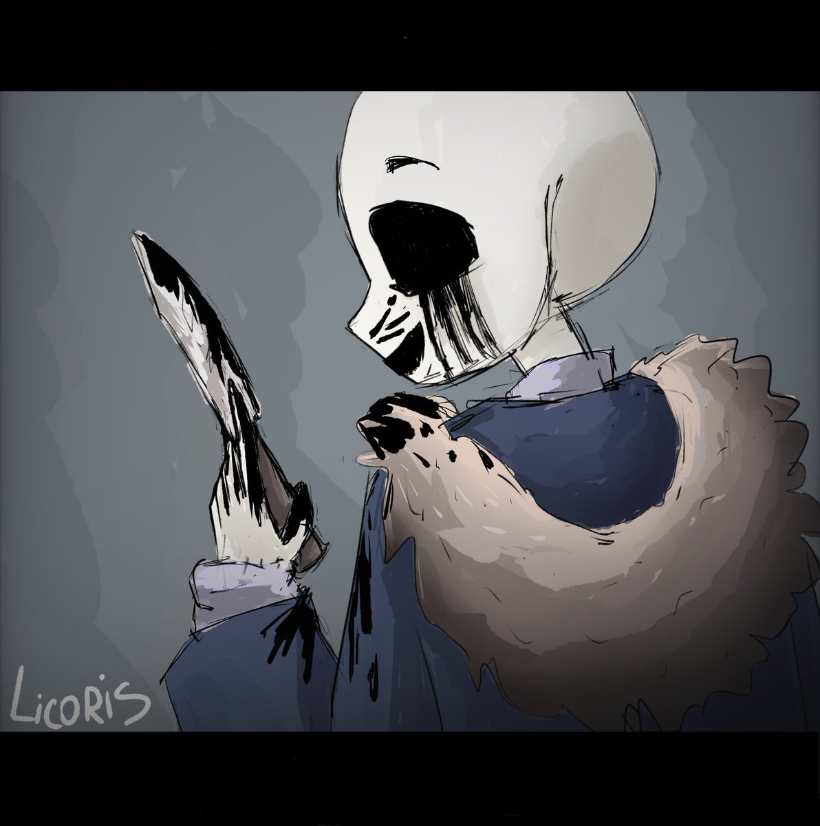 Licoris8's tweet photo. #undertale #undertaleAU #Killertale #killersans #Killer_sans https://t.co/5jdQoBJygu