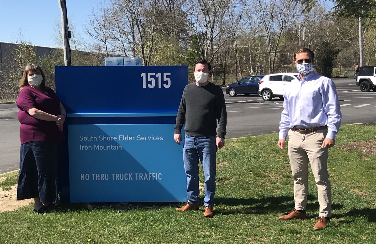 SouthShoreElder's tweet photo. #SSESAppreciates @PatrickMOConnor @RepKearney for ensuring a steady flow of #PPE for support of #OlderAdults #PWD during #COVID19 crisis. #Safety #mapoli @MA_Senate #SouthShoreMA https://t.co/0JPr1hnv2c