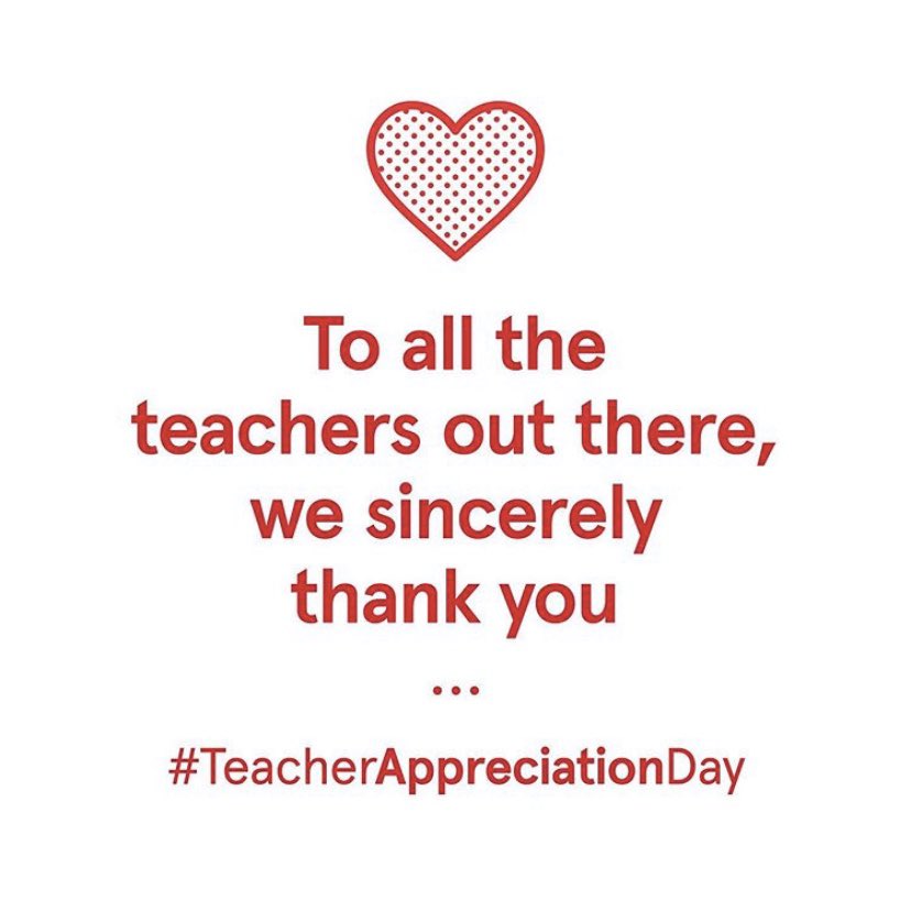 cfadixiehighway's tweet photo. Happy Teacher Appreciation Day! Thank you to all of our educators!❤️ We appreciate everything that you do!🍎📚
.
.
.
.
#cfa #chickfila #cfadixie #teacherappreciation #teacherappreciationweek #cfaapp #chicken https://t.co/9mmSqkCmiB