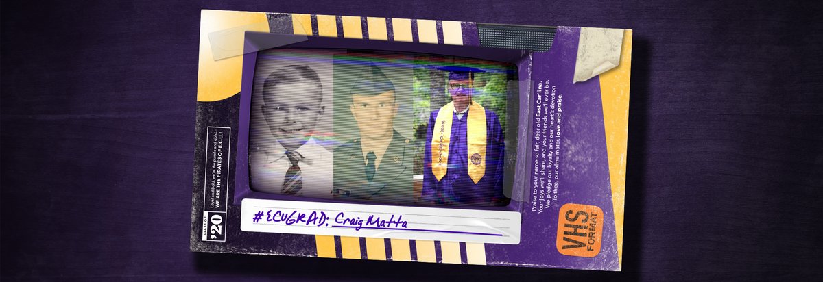 #ECU20 <a href="/ECUPsychology/">ECU Psychology</a> grad Craig Matta first attended #ECU from 1966-70 but never graduated.

This Friday — more than 50 years after starting his voyage at ECU — Craig will get to check off ‘college degree’ from his bucket list #ECU20 #THCASCelebrates ➡️ go.ecu.edu/craig