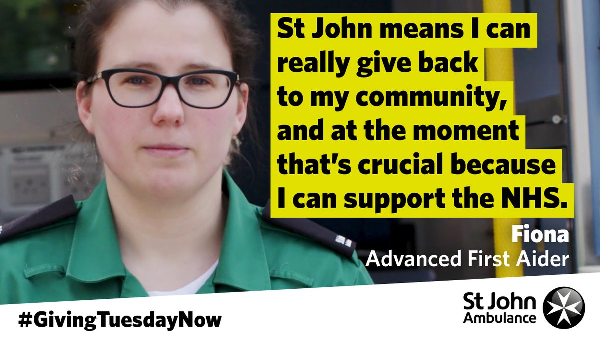 stjohnambulance's tweet photo. Volunteers like Fiona are giving so much of their time to communities all around the country in the fight against #COVID19 💚 #GivingTuesdayNow 

We need your support, now more than ever. Donate today to save lives together: https://t.co/giRtV6huLQ #SavingLivesTogether https://t.co/TtPwjQa30G