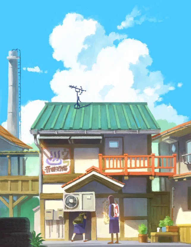 平和な図？？どこか昭和を感じさせるイラストが素敵！！