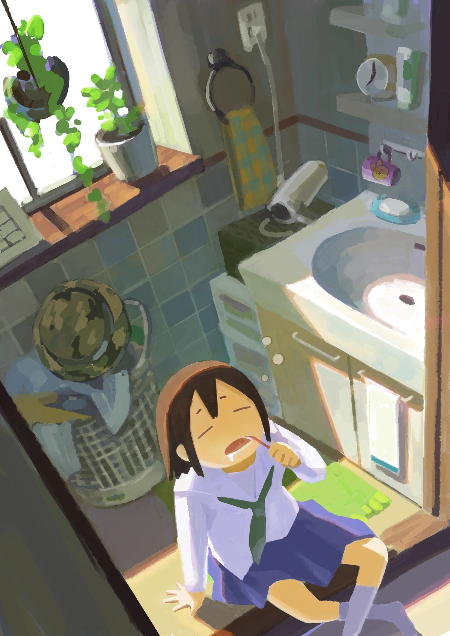 平和な図？？どこか昭和を感じさせるイラストが素敵！！