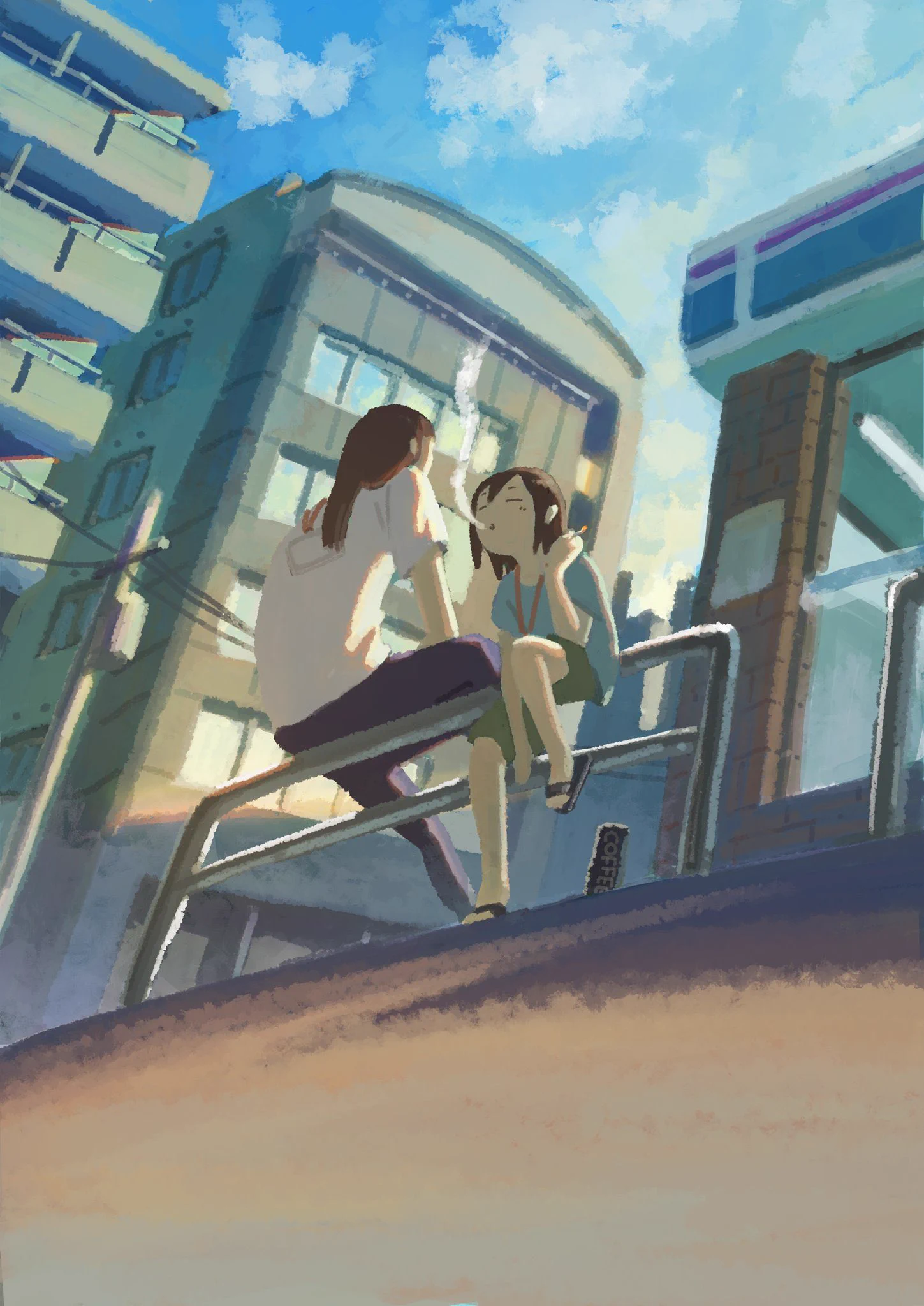 平和な図？？どこか昭和を感じさせるイラストが素敵！！