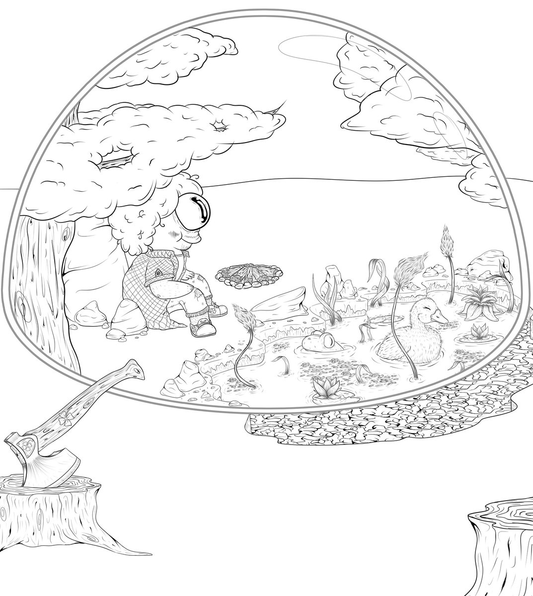 ShedowFile's tweet photo. Another project, this one a little more complex. We had to create an illustration for a poem and mine was "I dream a lot when I'm asleep because I don't have anything to do. After i wake up, I keep on dreaming because I have a lot to do", by Afonso Cruz.
https://t.co/S4cJI1Zi98 https://t.co/obo31GY2qf