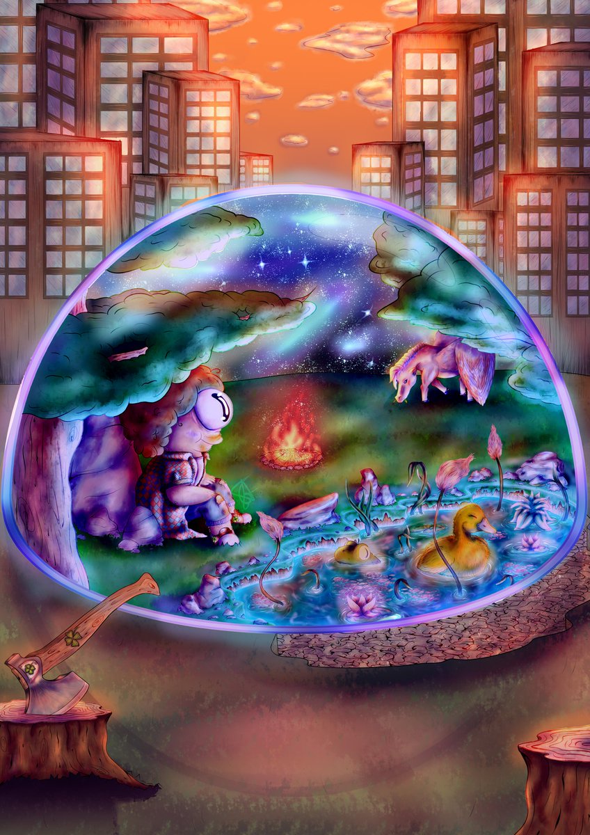 ShedowFile's tweet photo. Another project, this one a little more complex. We had to create an illustration for a poem and mine was "I dream a lot when I'm asleep because I don't have anything to do. After i wake up, I keep on dreaming because I have a lot to do", by Afonso Cruz.
https://t.co/S4cJI1Zi98 https://t.co/obo31GY2qf