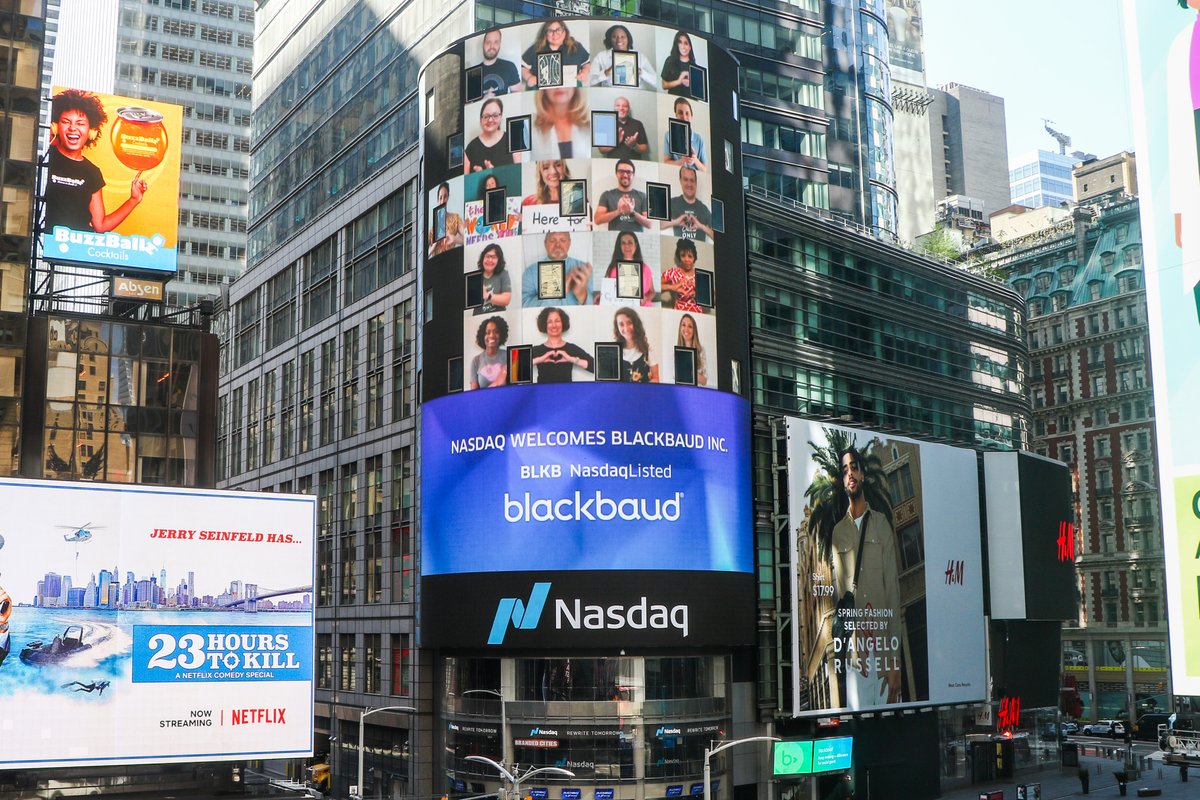 Thanks for joining us virtually today to ring the #OpeningBell in honor of #GivingTuesdayNow!💚 

👉Tips for a successful #GivingTuesday: givingtuesday.blackbaud.com 

#NasdaqListed
