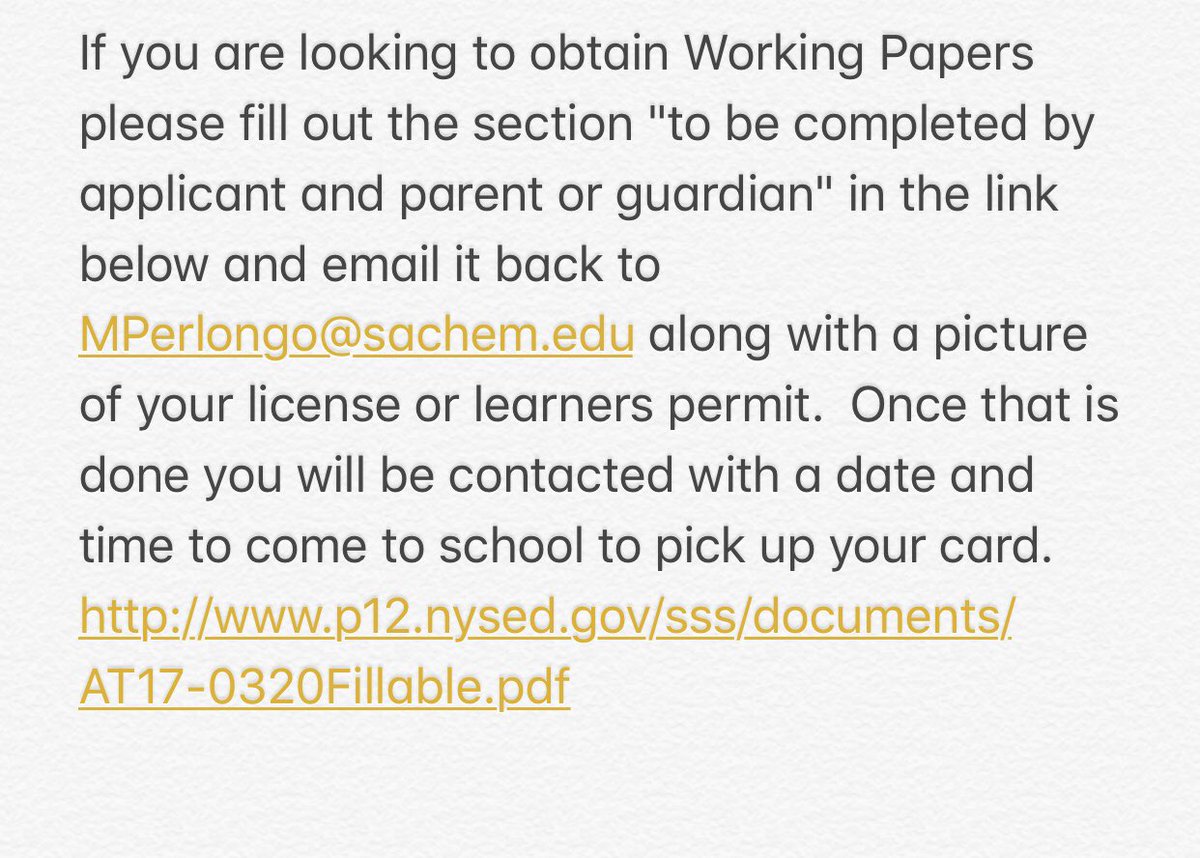 Please read the information below in regards to working papers! Use the link below : p12.nysed.gov/sss/documents/…