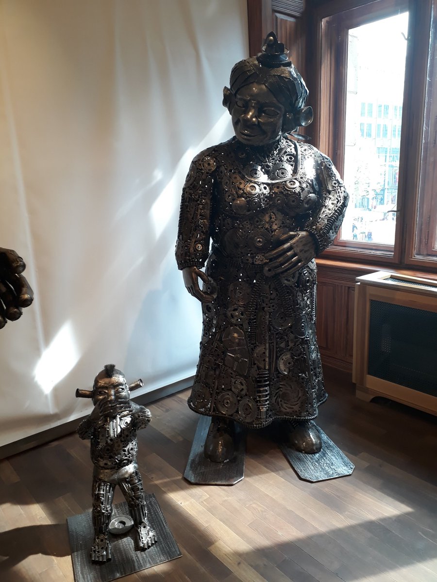 MissAdamson1's tweet photo. Today's photo challenge is metal.  Can you recognise a few of these marvellous metal sculptures made from bits and bobs?  Look closely to see what materials have been used 👀 
@Kirkcaldywestps https://t.co/H7iECgoQ8K