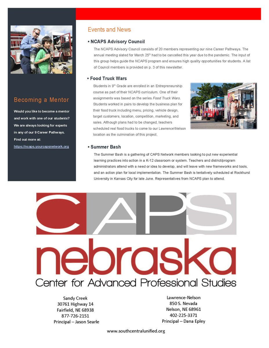 nebraskacaps's tweet photo. The Spring 2020 #NCAPS Newsletter is out! #capsnet https://t.co/HDyLXo5b50