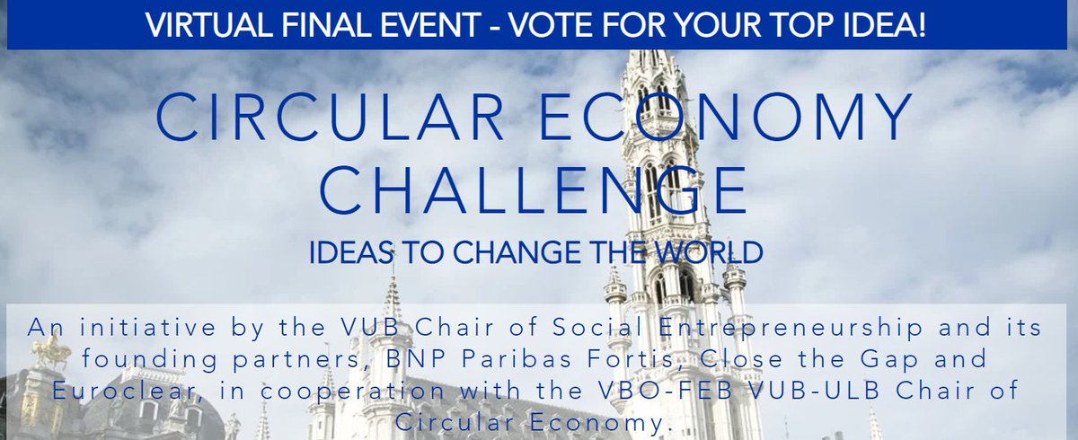 CircularStart's tweet photo. Circular Economy Challenge - Ideas to change the world. Vote for the best Circular idea! Until 10th May.
#circularstart #circularentrepreneurship #circularstartups #circulareconomy #erasmusplus #circularinnovation
https://t.co/lQriplTdSR https://t.co/5ABNcQiMAV