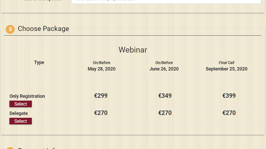 Grau_Etienne's tweet image. 300 € to register to a webinar🤯 
#Predatoryconferences have no shame🤬
You can get license to organize webinar for 150€ with a 250-person limit. Even with parallel sessions that is less than 1k€.
With a bit of IT you can do it for Free (you just need a good internet provider)