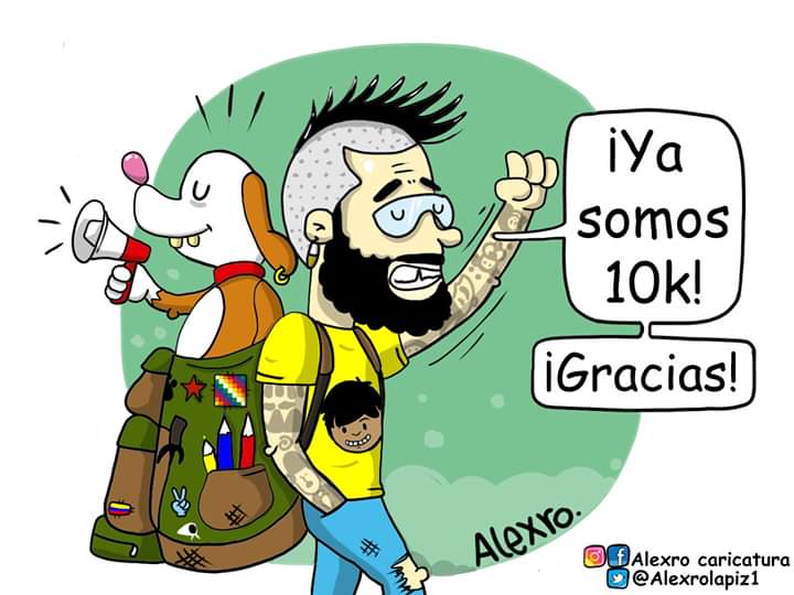 Alexrolapiz1's tweet photo. ¡YA SOMOS 10K!
Resistiendo, cuestionando, promoviendo el pensamiento crítico.
¡Gracias, seguimos luchando juntos!✌️✏️✏️✏️
#Alexro #SigoDibujandoParaUstdes https://t.co/UF39nweANp