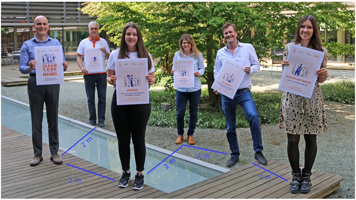 Our team keeping distance, celebrating and honoring Nurses and Midwifes during the Hand Hygiene Day #handhygiene #infectionprevention #SupportNursesAndMidwives 
<a href="/WHO/">World Health Organization (WHO)</a> @bbraun_ip 
<a href="/GLOBAL_POPS/">Global POPS</a> 
<a href="/DidierPittet/">Prof Didier Pittet</a>
