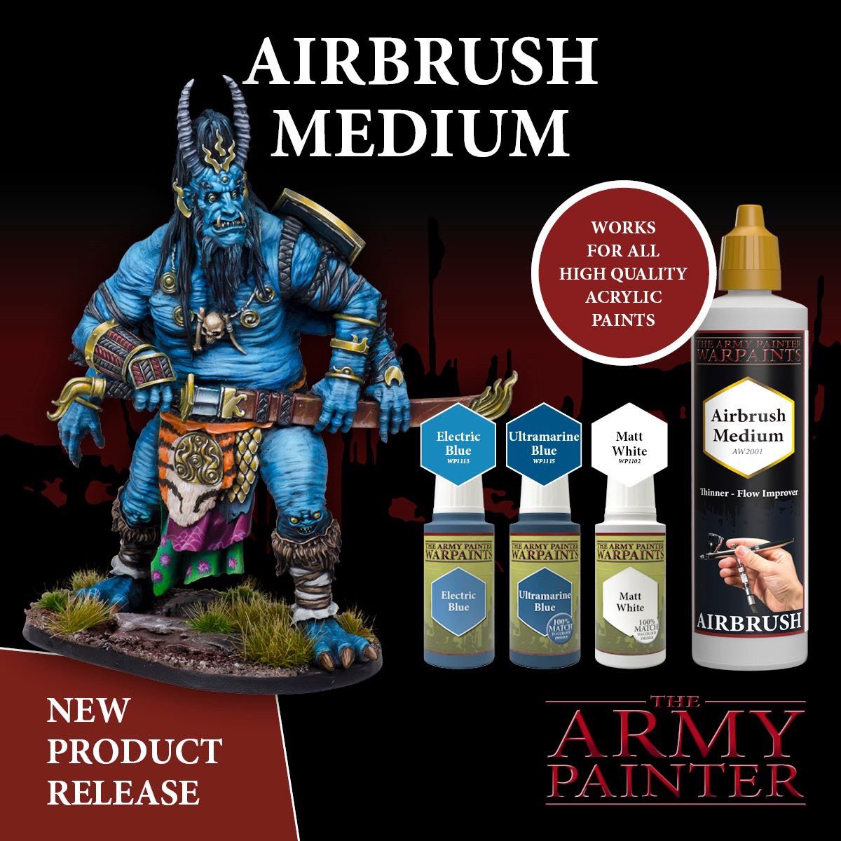 The Army Painter on X: The Airbrush Medium is a 2-in-1 Thinner and Flow  Improver. Perfect for thinning down your Warpaints for airbrush techniques.  This new release will be hitting store mid-June