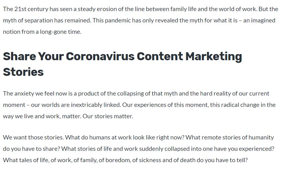 leevprice's tweet photo. My dear friend and former coworker @Ginnyengholm is working on a new project over at @ManagingEdMag. In a new #BeyondContent series, she's collecting stories about work and life during the pandemic. Can't wait to see the stories she collects. https://t.co/zXN9ANTqnb https://t.co/Nmm7I955sk