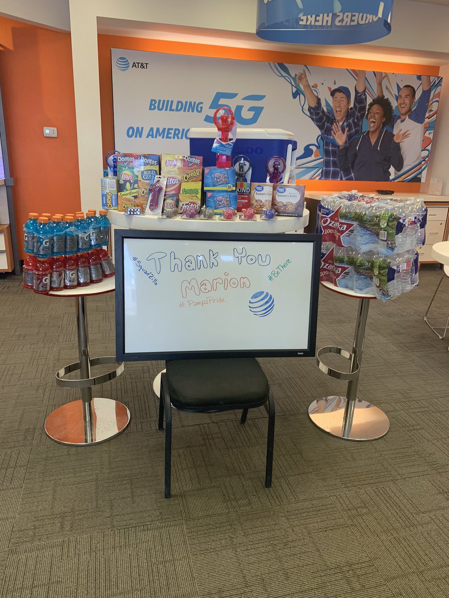 BrianPeters_ATT's tweet photo. Feeling greatly appreciated. Thank you Marion Soward for thinking of us and being so generous. The Pampa Pride team loves the care package. #BeThere #SquadZilla #PampaPride. @BrandiKHarris1 @ALifeSculptor @BTX_Market @NTX_Market @mcollins_22 https://t.co/iuqU309Wi5