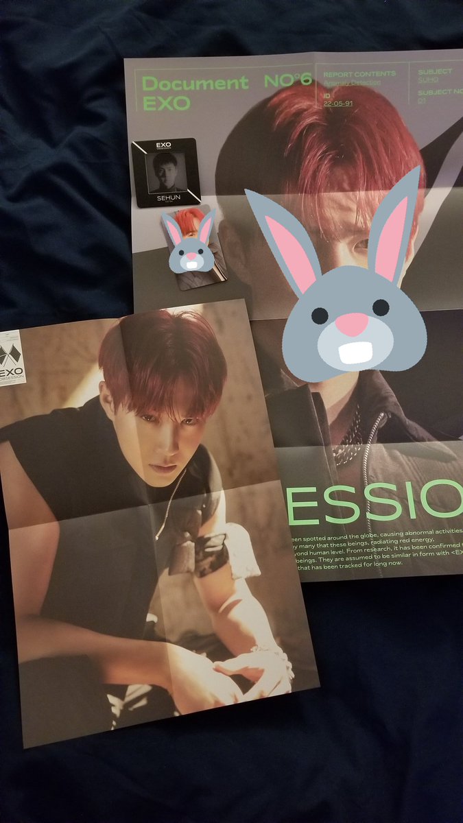 real_lzl's tweet photo. Update
#WTT 
Have: EXO ver. Sehun slide x1, Suho small poster; #OBSESSION
ver. Kai pc, Sehun small poster
Want: any #BAEKHYUN and #CHANYEOL, cross trading acceptable
USA
Please help rt, thanks!
@exotradeusa @EXO_trading @exotradekpop @KpoptradeU 
#exopctrade #exo_trading https://t.co/MOj3loruye