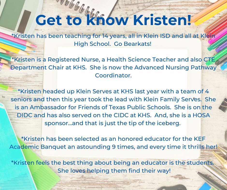 Klein Ed Foundation tweet media