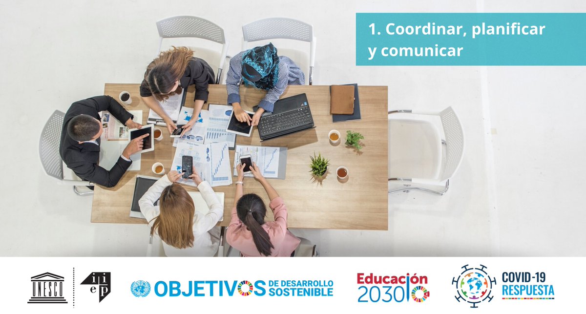 1⃣ “Coordinar, planificar y comunicar” es el primero de una serie de documentos breves dirigidos a los gobiernos para asegurar una #educación de calidad en tiempos de #COVID19.

📘 Acceda al documento aquí ➡ bit.ly/2Sqb9Mq

#LaEducaciónContinúa