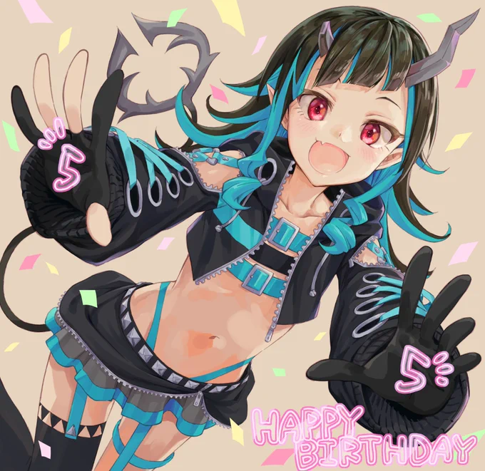 クリスちゃん誕生日おめでとーーー!!????
ギリギリ間に合った!!

#くりすちゃんArt
#獅子王クリス 
