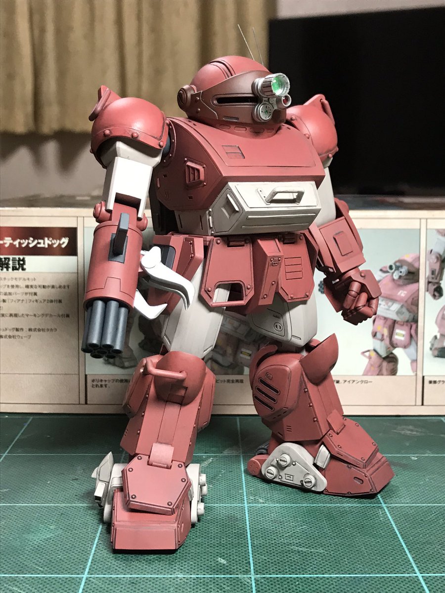 ボトムズ HGブルーティッシュドッグ　wave1/24 タカラSAK 1/24 装甲騎兵ボトムズ ブルーティッシュドッグ組立て