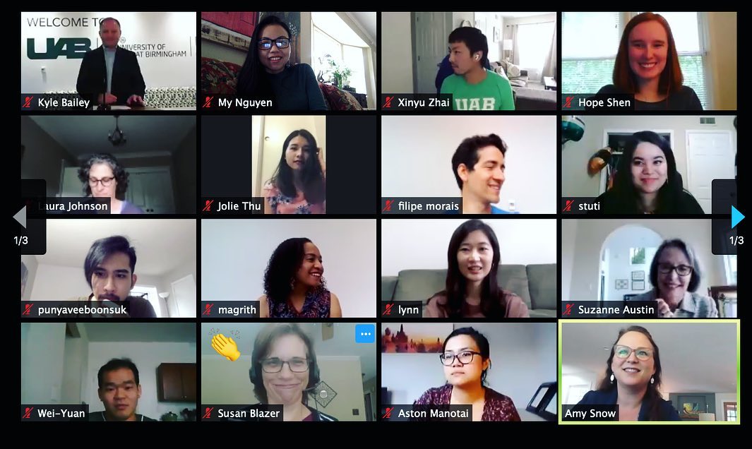 INTOStudy's tweet photo. It's #TeacherAppreciationWeek in the US, so for todays #TeacherTuesday we're sharing a picture from @INTO_UAB's virtual graduation reception ๐
Which teacher has helped you during this pandemic? Shout out to your teachers by using #helloINTO in your posts.
#WeAreTogether https://t.co/dta5s6aAuU