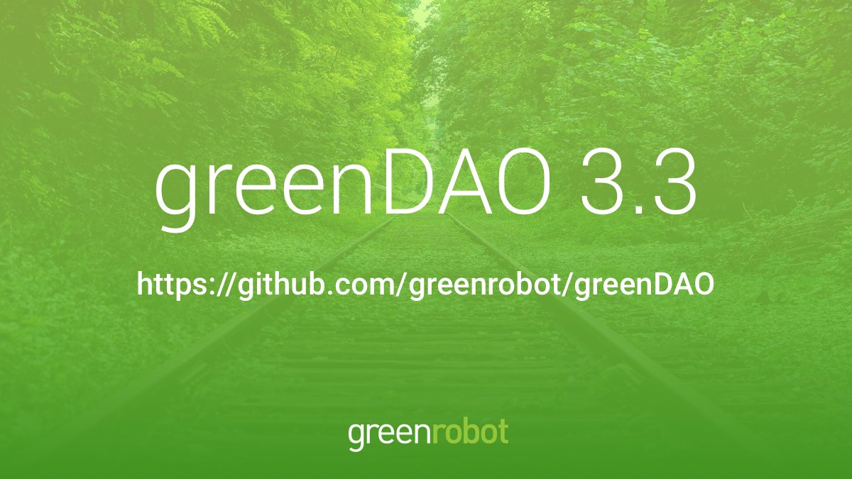 mobile_n_games's tweet image. greenDAO goes 3.3. 🙌- as always, we appreciate your feedback and support #opensource #greenrobot #greenDAO #EventBus #ObjectBox  #Android #iOS github.com/greenrobot