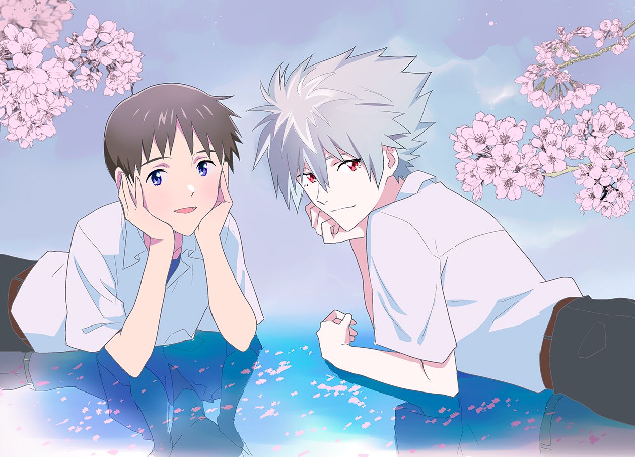 Shinji and Kaworu