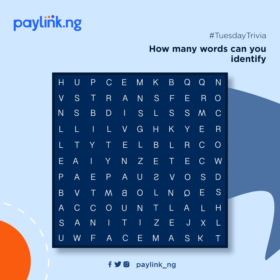 Paylink Ng Let S Play A Game Reply With The Words You Can Identify Tuesdaytrivia Paylinkng