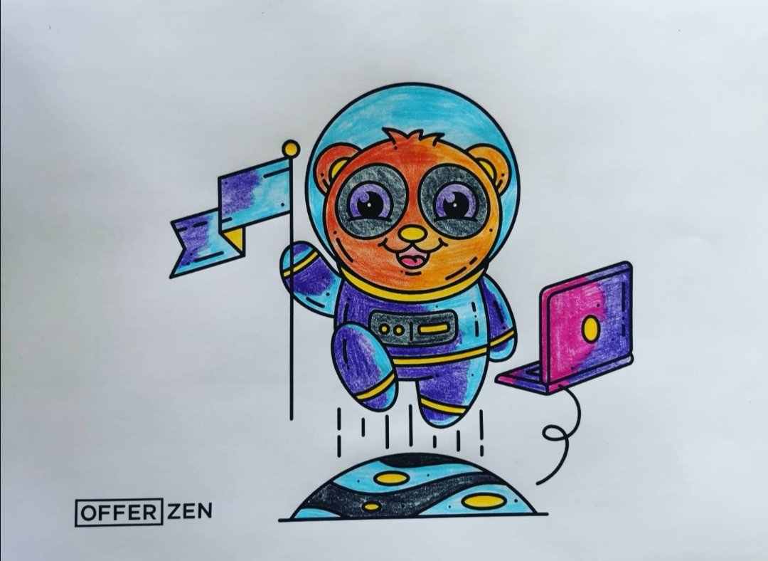 roch_ux's tweet photo. Some more creativity with @OfferZen 😃😋this is SO much fun 😄#OfferZenSwag https://t.co/gLmhRUKsBr