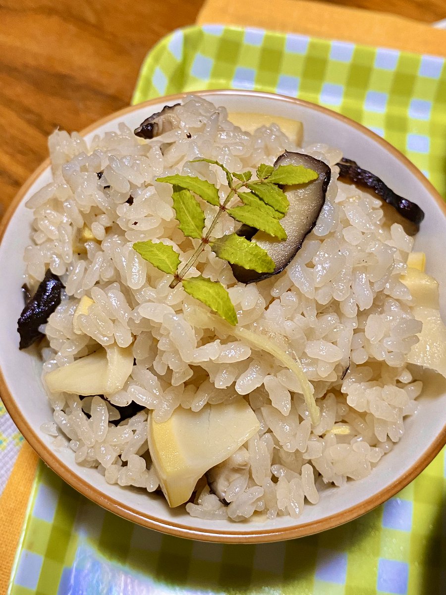 あわのゆうか あわのごはん お昼のサラダ塩焼きそば 鶏ハムがしっとり美味しくできた さやいんげんのサラダ たけのこご飯 Stayhome Stayhomecooking