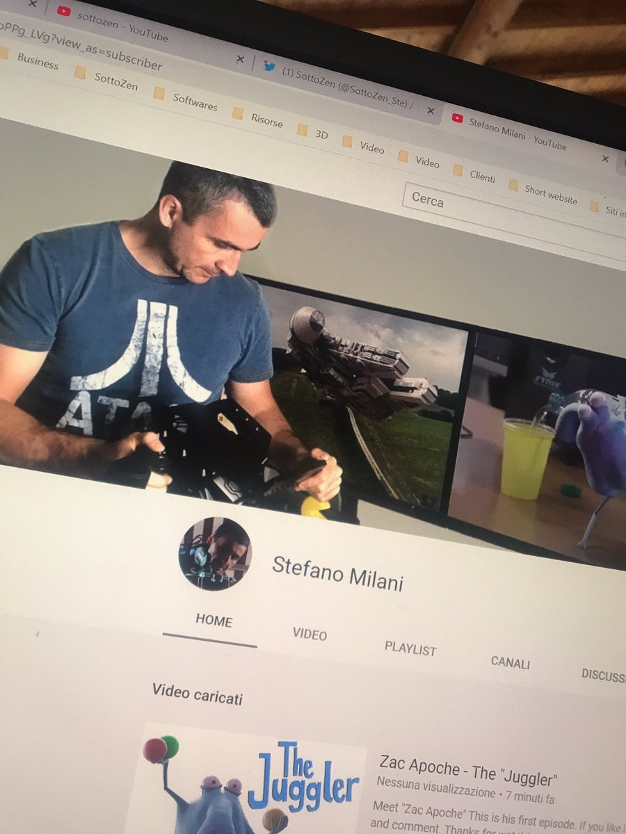 SottoZen_Ste's tweet photo. I made my own YouTube channel ... and now? :) #VFX #3Danimation #b3d https://t.co/x7bmeYUwtA