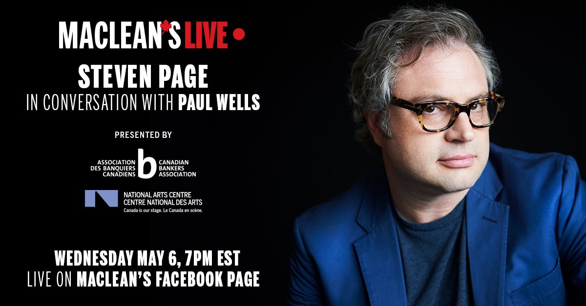 Toronto Life On Twitter Maclean S Live Steven Page In