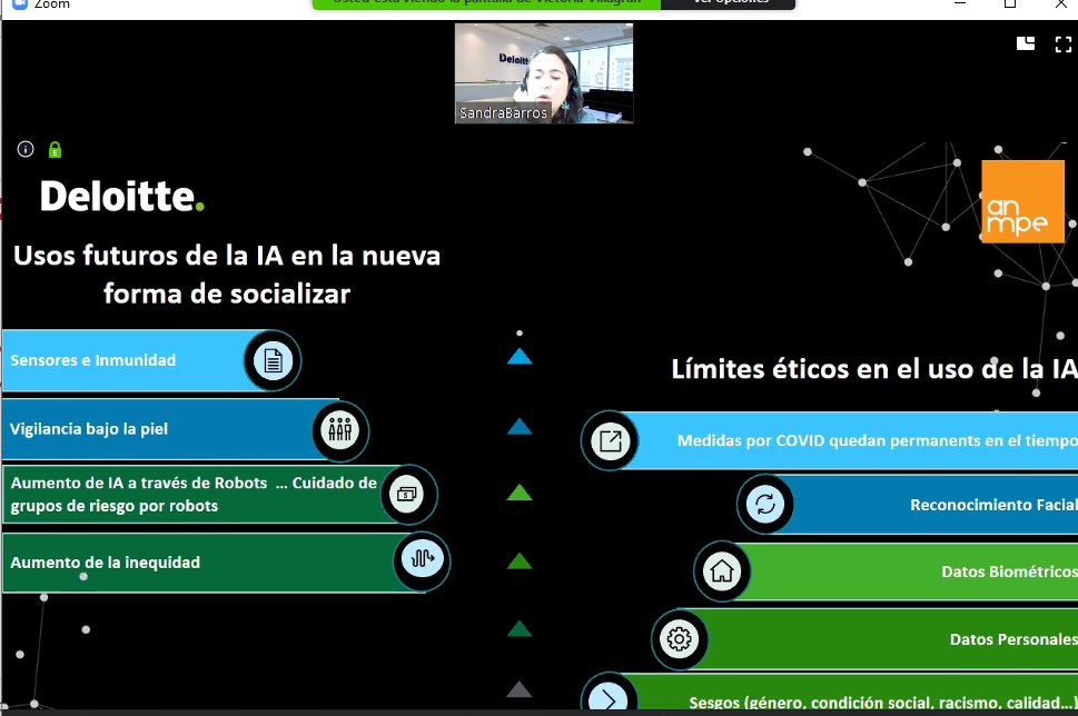 anmpchile's tweet photo. "La IA es una oportunidad para que los periodistas no solo reporten hechos sino encuentren información más precisa y de mayor valor", dice Sandra Barros, en seminario de Anmpe y @DeloitteCL @bernidelsolar @CaroinaJ @carolamardonesf @DaniValleL https://t.co/rrrKLoGOse