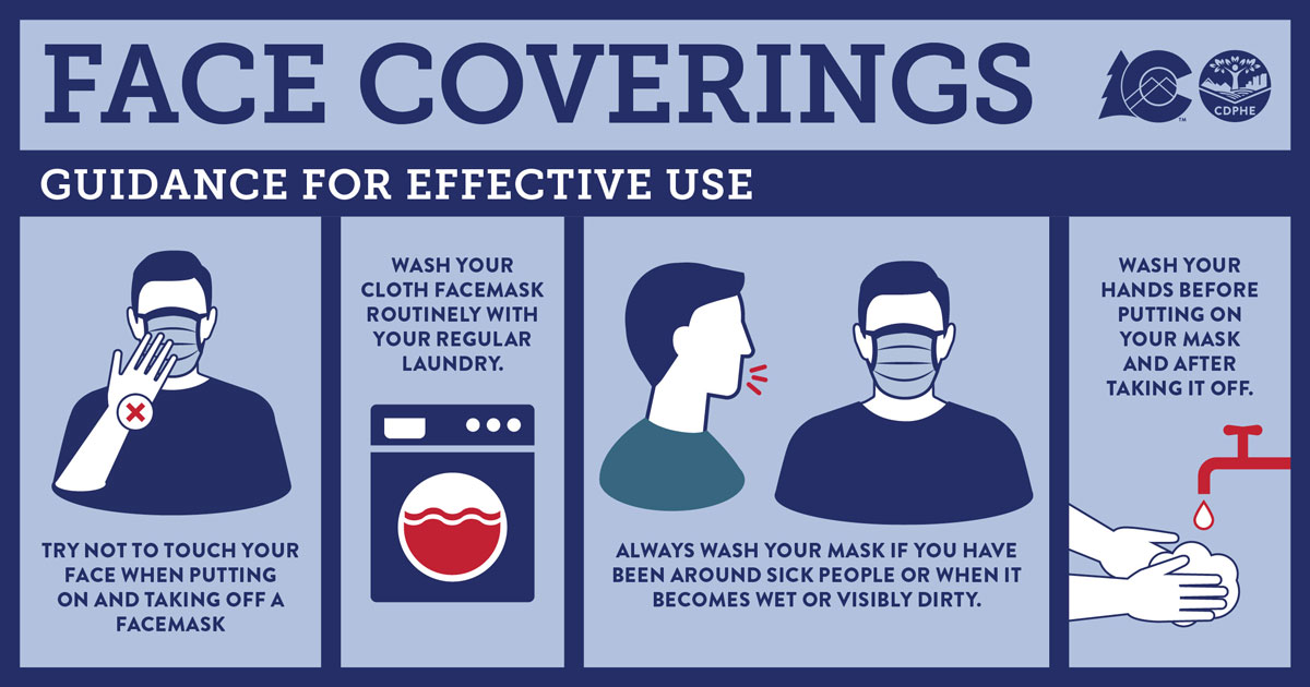 AlamosaCountyPH's tweet photo. #MaskonSLV Remember, wearing a fabric covering over the nose and mouth is just the first step. We still need to practice effective use! https://t.co/GtHAvUhsVt