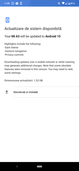 iktech6's tweet photo. Xiaomi Mi A3 Android 10 update finally rolling out in Europe (EU). The update is coming as a 1.33 GB package.
#XiaomiMiA3 #MiA3Android10 #MiA3 #MiA3EU #Android10Update https://t.co/R1ULG0tWYy
