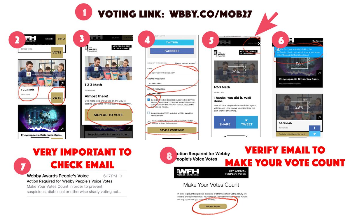 We are making a small difference during #COVID19 through in home learning. We are currently 2nd and will need some magic in the next few days to win it. Please help us by voting for 1-2-3 Math at wbby.co/mob27 #VoiceFirst #STEMatHome <a href="/sermolabs/">sermolabs</a>