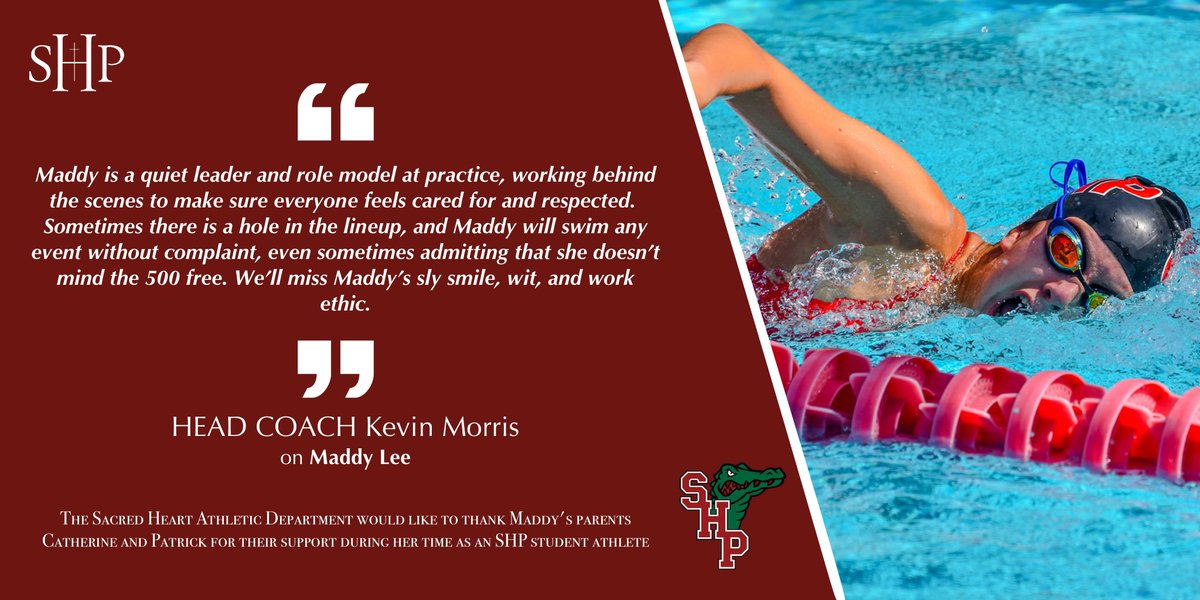 SHPAthletics's tweet photo. 🚨 SENIOR SPOTLIGHT 🚨

(1/2)

Today, we honor seniors Sloane Reinstein, Annabel Facey, Cami Wu, Maddy Lee, and Devin Ginouves of the SHP Girls Swim team! 

On behalf of the SHP Athletic Department... https://t.co/XGdMtQ0xu6