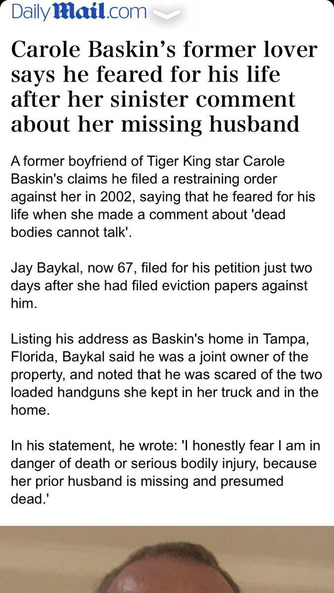 kennybeatts's tweet photo. How is Carole baskin not arrested yet https://t.co/DWDiNWUu7n
