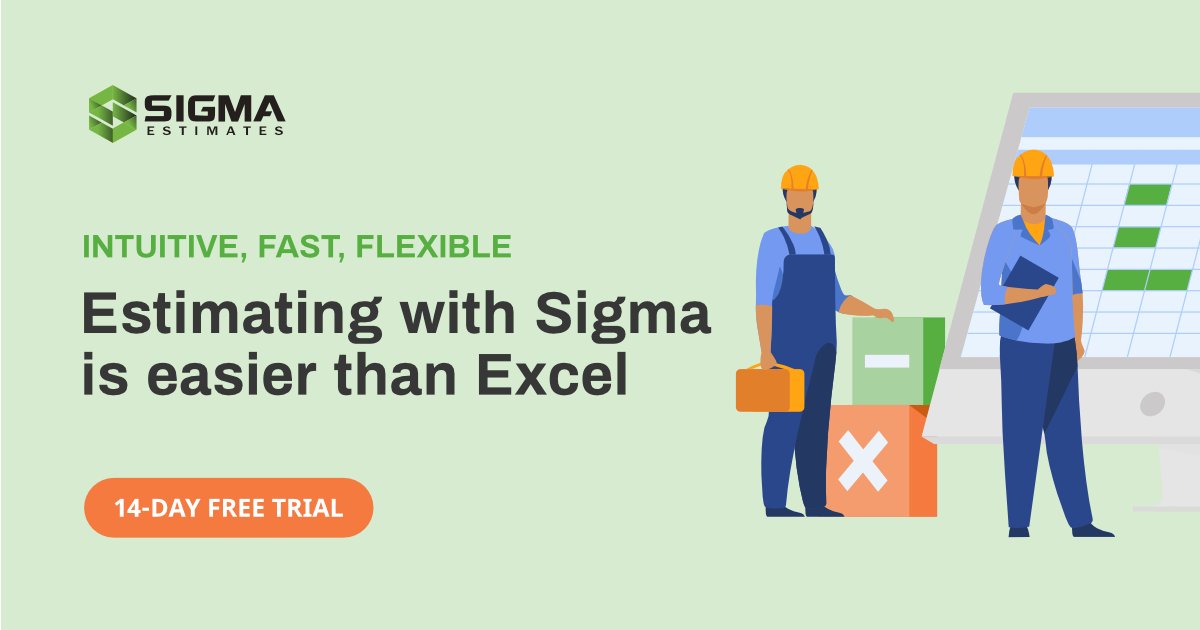 SigmaEstimates's tweet photo. If you like Excel, you’ll love Sigma!

Convert your spreadsheets into exceptional estimating templates with advanced features like drag’n’drop, unbreakable formulas, cost data at your fingertips, automatic reporting and much more.

Start free trial: https://t.co/EJi54PHIDN https://t.co/ODGE14XiWP