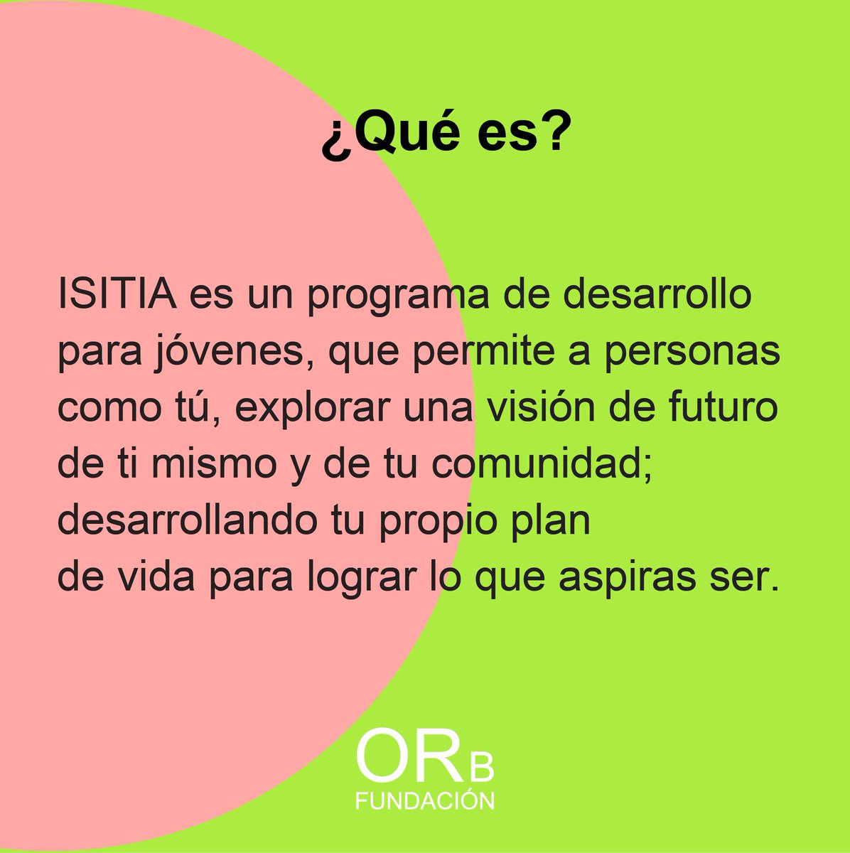 fundacionorb's tweet photo. #ISITIA marca la importancia de saber quiénes somos ❤️ para saber de dónde venimos, hacia dónde vamos y qué queremos lograr, no solo como individuos, también como comunidad con el fin de crear un bienestar personal 👩👨 , social 👨‍👩‍👧‍👦 y ambiental 🌿.  #Unión #Diversidad https://t.co/MDDjlFwxh6