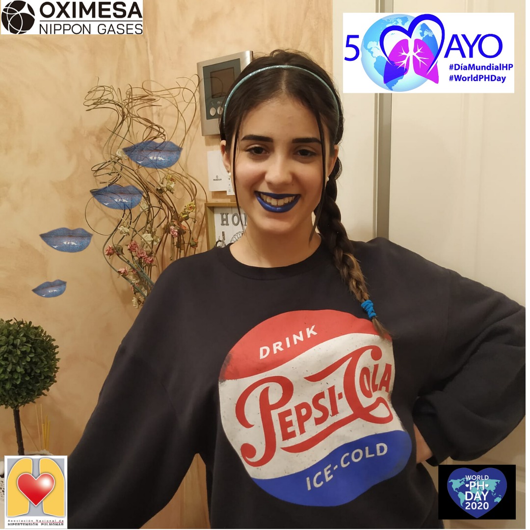 ANdHP's tweet photo. Hoy es el #DMHipertensionPulmonar y la gente no para de mandarnos fotos con los #LabiosAzules #bluelips para colaborar en nuestra campaña. Gracias de corazón. #WorldPHDay #WorldPHDay2020 #pheurope @OximesaNG https://t.co/EoPUlV7TVK