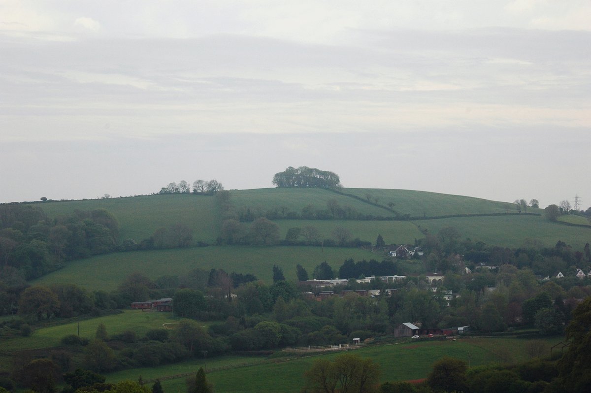 5. So, lets dig in & see what we can find out about the sites - starting with the site pictured in the article. To set us off on this journey, here are some photos of the site from last night - I'm N, shooting S - so this is the 'Beechdown' side of the hill (above the A385). 6/n