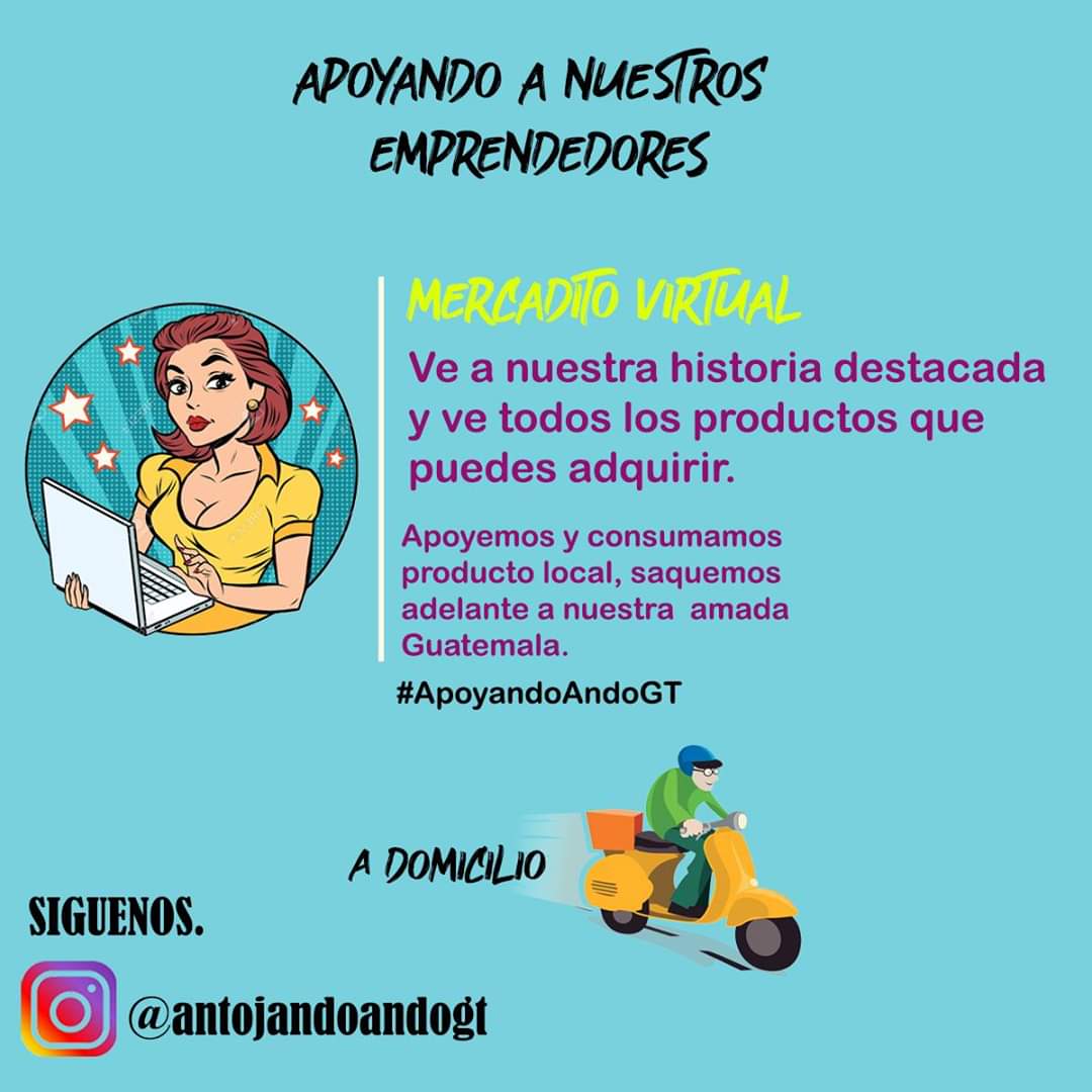 AntojandoAndoGT's tweet photo. ¡Apoyemos a los emprendedores ! Síguenos en #Instagram y podrás ver todos los artículos que puedes obtener en apoyo a todos nuestros emprendedores
#ApoyandoAndoGT
https://t.co/83Lnuva3hM https://t.co/piXo9GKxWh