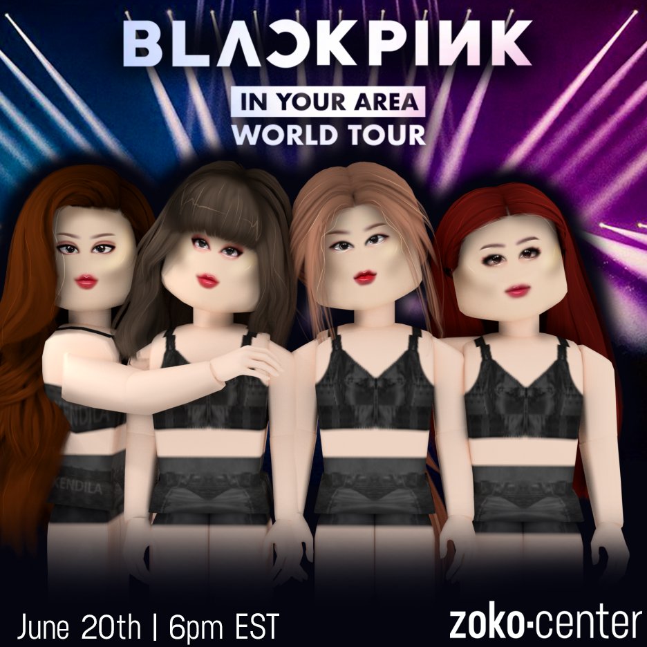 Zoko Center On Twitter Next Month At Zoko Stadium Blackpink In Your Area World Tour Zoko Stadium June 20th 6 00pm Est 3 00pm Pst More Information Will Be - blackpink city roblox