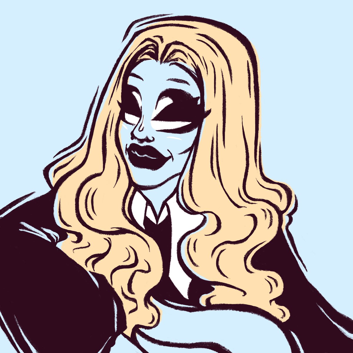 AngelaComicsans's tweet photo. Sexta semanitae del #FullCoverageFridays 
Her lipgloss is popping, her lipgloss is cool, this wig killed us all. Nada más que añadir señoría
#TrixieMattel https://t.co/SS4Xnr0IoQ