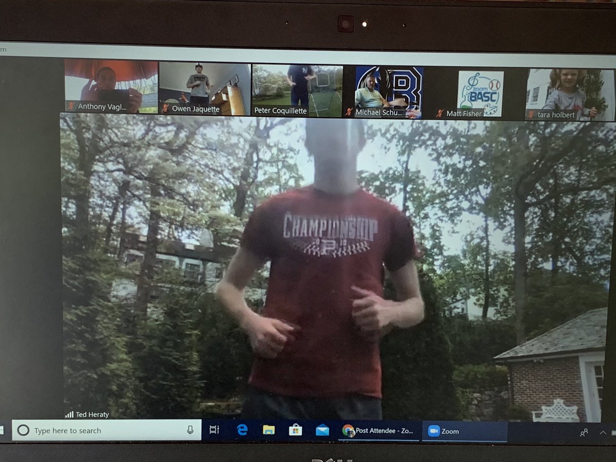 Bxvillebaseball's tweet photo. An awesome virtual baseball clinic today - thanks to Owen Jaquette, Peter Coquillette, and Ted Heraty for organizing and preparing!!! https://t.co/tSsHdNYoSm