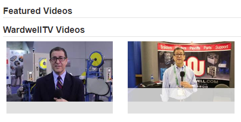 Wardwell_Co's tweet photo. Check out our newly added page on our website - Wardwell TV featuring our videos from #Interwire and #WireExpo. #braidingmachines #WardwellBraiding #mfg #manufacturing #wire #cable #textile #composites #industrial https://t.co/pu42vsh5GG https://t.co/7NoGJyfqbM