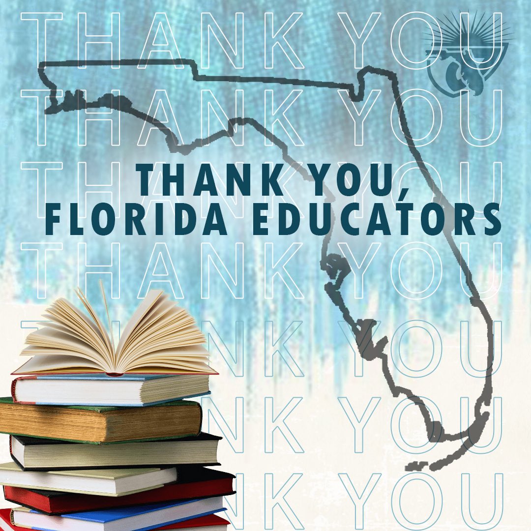 FHSAA's tweet photo. 🍎📚 It’s #TeacherAppreciationWeek and we want thank all teachers, especially our Florida Educators, for their time, sacrifices, and dedication to our students! 📚🍎

We appreciate you!! https://t.co/nKYkiTaZgQ